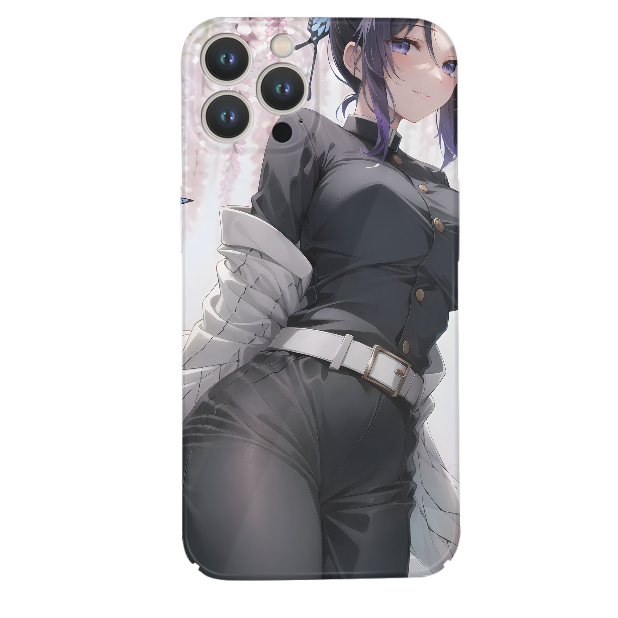 （画像用） 鬼滅の刃（きめつのやいば）蟲柱-胡蝶 しのぶ／こちょう しのぶ Kochou Shinobu 【iPhone 14シリーズ対応】ハードケース